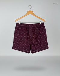 NUTMEG Maroon Womens Shorts (WS-63)