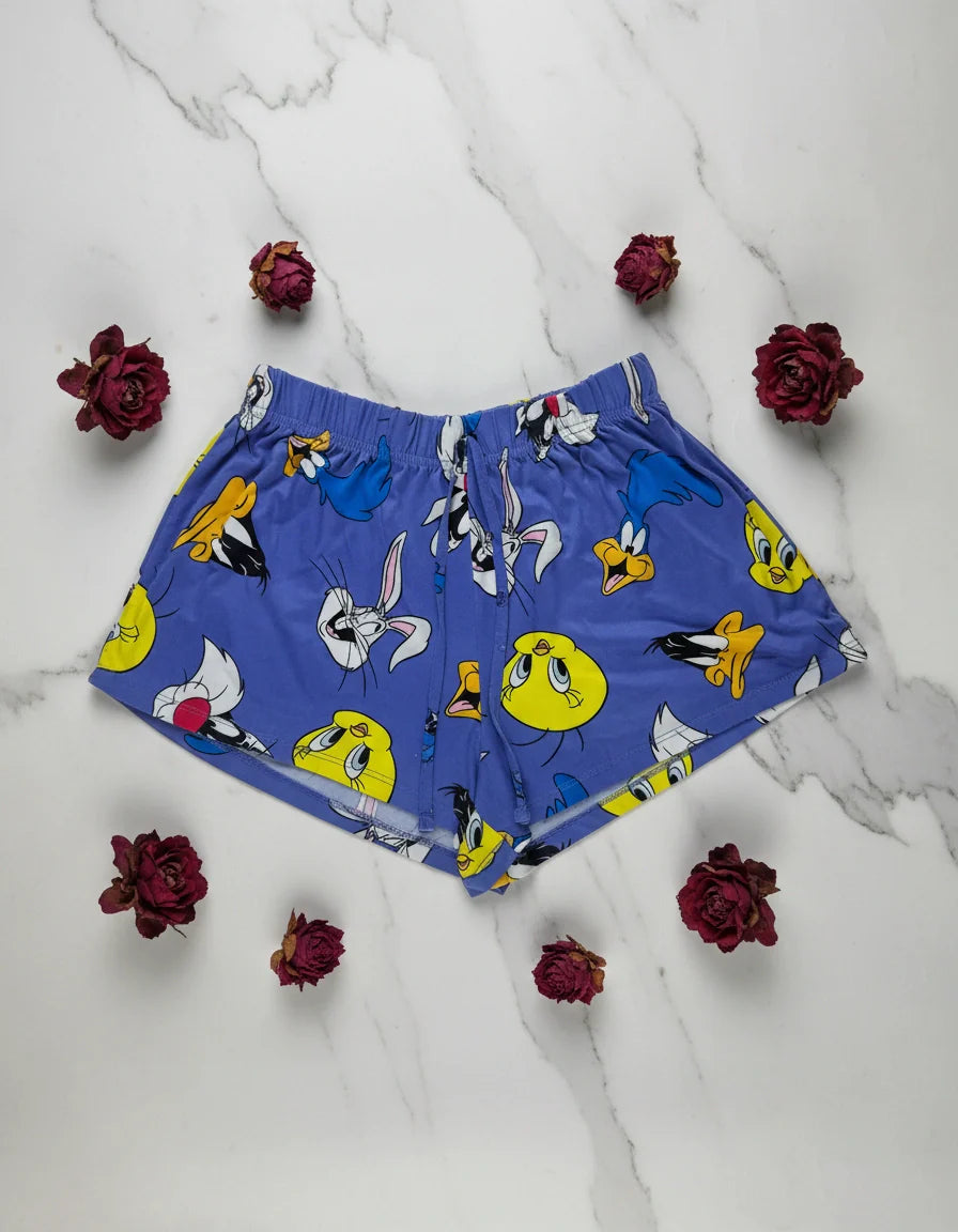 Womens Shorts | Primark | Preloved Branded | Purple Polyester | Premium | OTS Thrift Store Karachi Pakistan