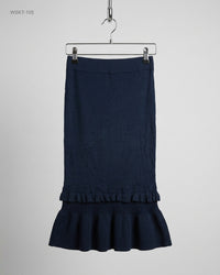 Limited Edition (WSKT-105) Knit Ruffle-Hem Mermaid Skirt