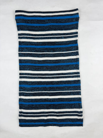Limited Edition Blue Ribbed Knit Mini Skirt buy preloved clothing online Pakistan - image 2