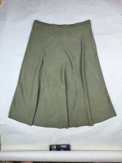 H&M Green A-Line Knit Skirt buy preloved clothing online Pakistan - image 2