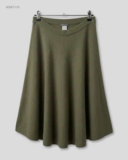 H&M Green A-Line Knit Skirt buy preloved clothing online Pakistan