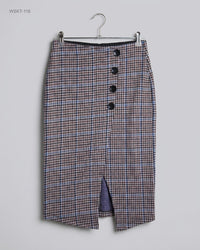 Stradivarious (WSKT-116) Houndstooth Pencil Skirt