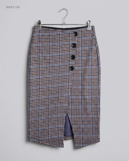 Stradivarious Multi Houndstooth Pencil Skirt buy preloved clothing online Pakistan