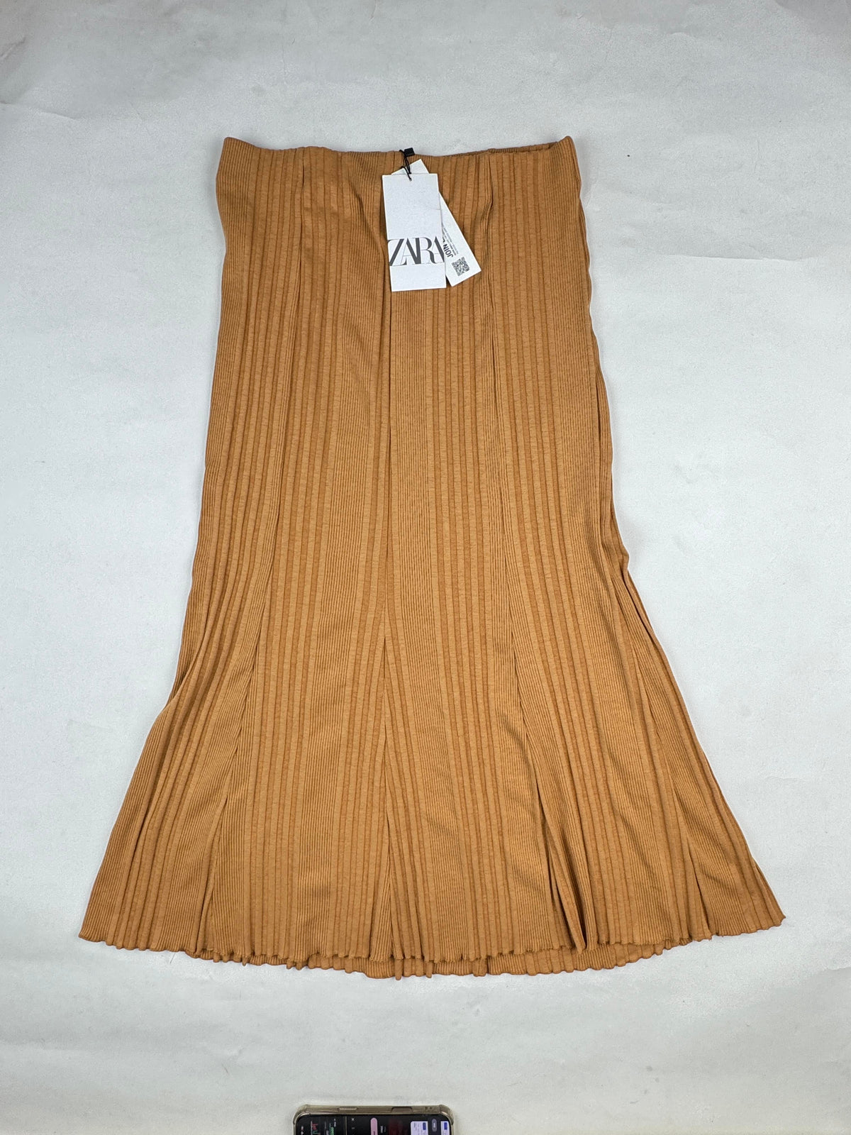 Zara (WSKT-117) Ribbed Flared Midi Skirt