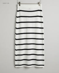 Boohoo (WSKT-129) Striped Knit Maxi Skirt