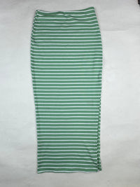 CUT LABEL (WSKT-133) Ribbed Striped Midi Skirt