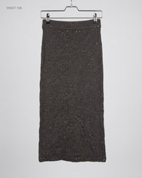 CUT LABEL (WSKT-136) Knit Sequin Column Skirt