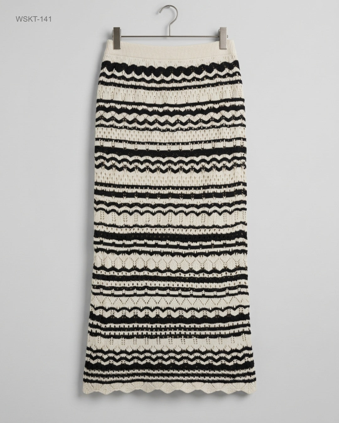 F&F Black & White Knit Maxi Skirt buy preloved clothing online Pakistan