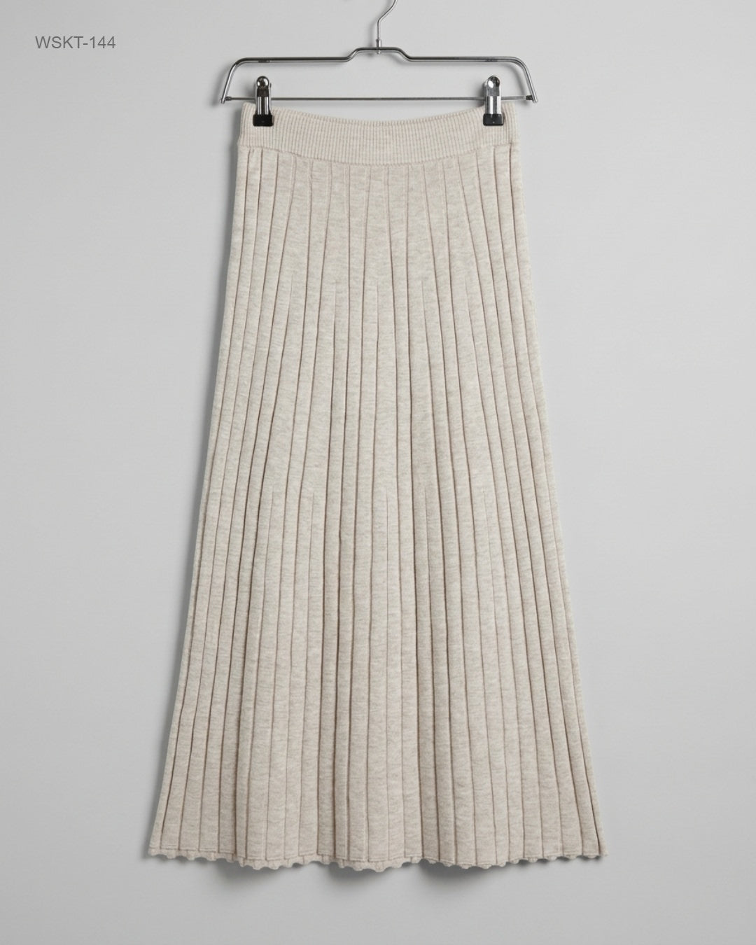 Marks & Spencer Wheat Pleated Knit Maxi Skirt buy preloved clothing online Pakistan