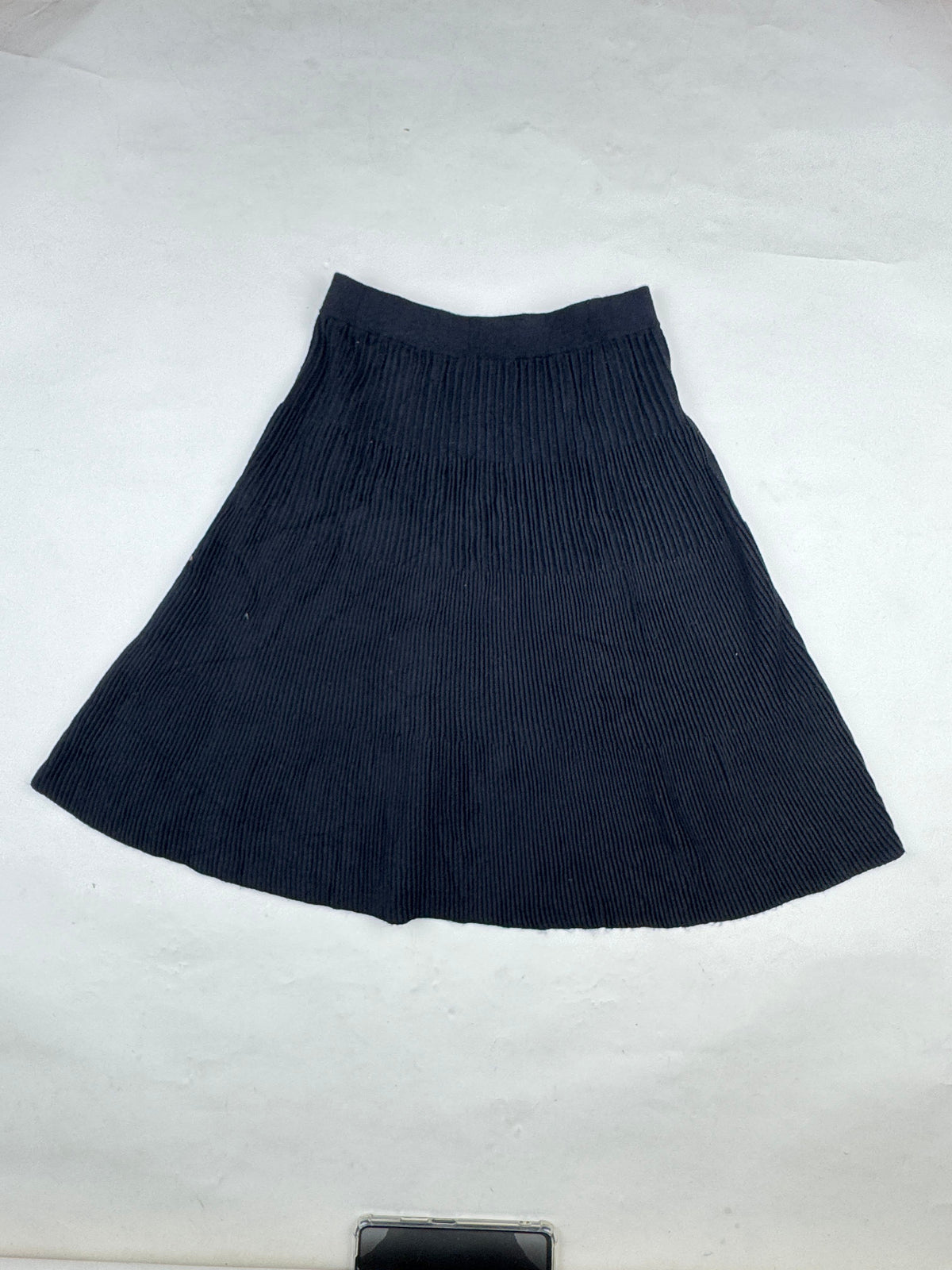 Nanette Black Ribbed A-Line Skirt buy preloved clothing online Pakistan - image 2