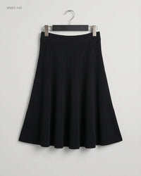 Nanette (WSKT-145) Ribbed A-Line Skirt