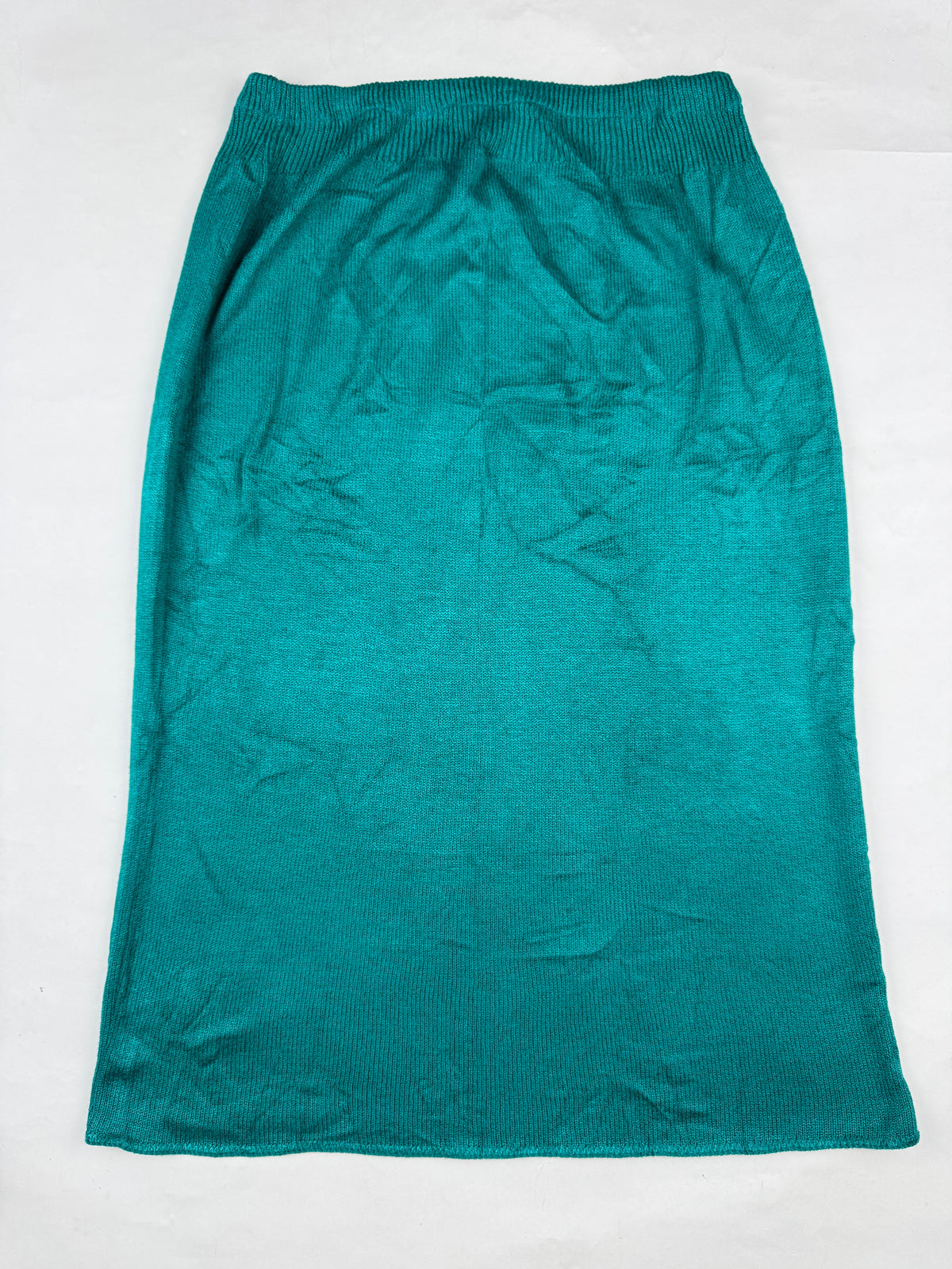 CUT LABEL Cyan Knit Midi Skirt buy preloved clothing online Pakistan - image 2