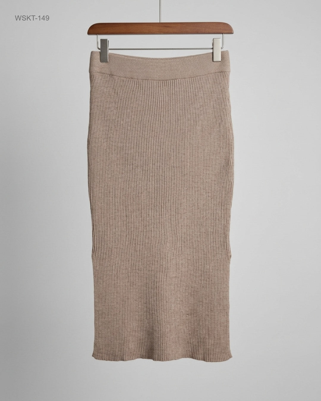 Primark Brown Ribbed Midi Skirt buy preloved clothing online Pakistan