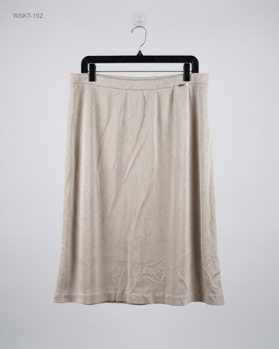 ZERO Beige Midi Knit Skirt buy preloved clothing online Pakistan