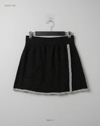 SAVIDA (WSKT-156) Embellished Knit Mini Skirt
