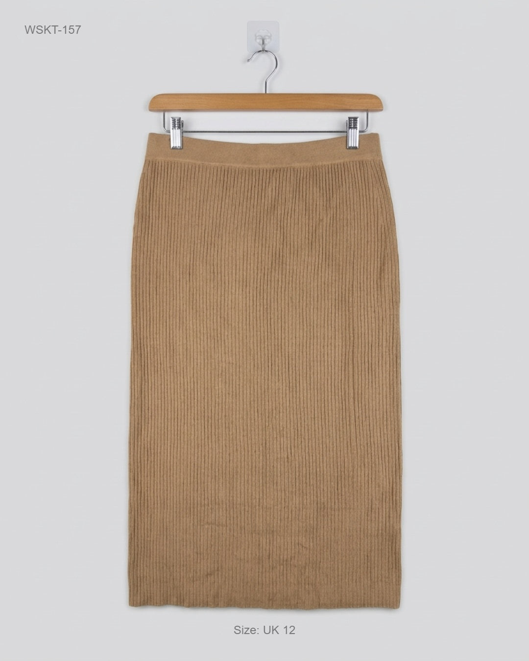 Wallis (WSKT-157) Ribbed Knit Midi Skirt