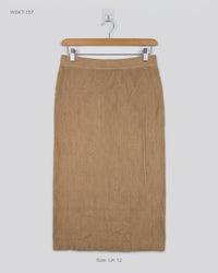 Wallis (WSKT-157) Ribbed Knit Midi Skirt