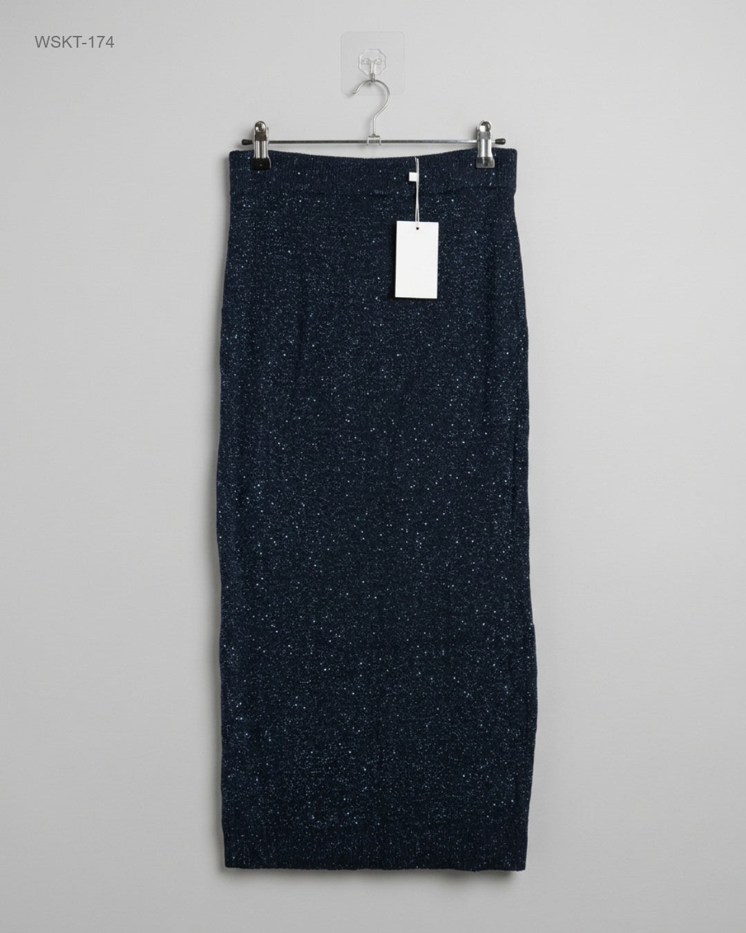 George DarkBlue Sparkly Knit Column Skirt buy preloved clothing online Pakistan