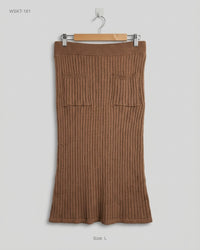 CUT LABEL (WSKT-181) Ribbed Knit Skirt
