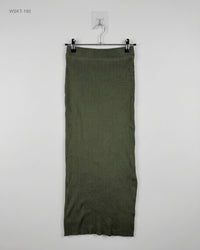 CUT LABEL (WSKT-190) Ribbed Knit Maxi Skirt