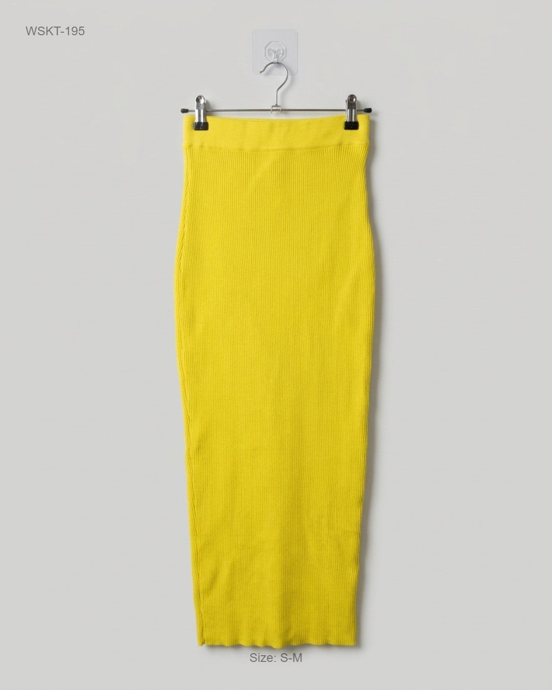 MISS YEMPIRE (WSKT-195) Ribbed Knit Midi Skirt