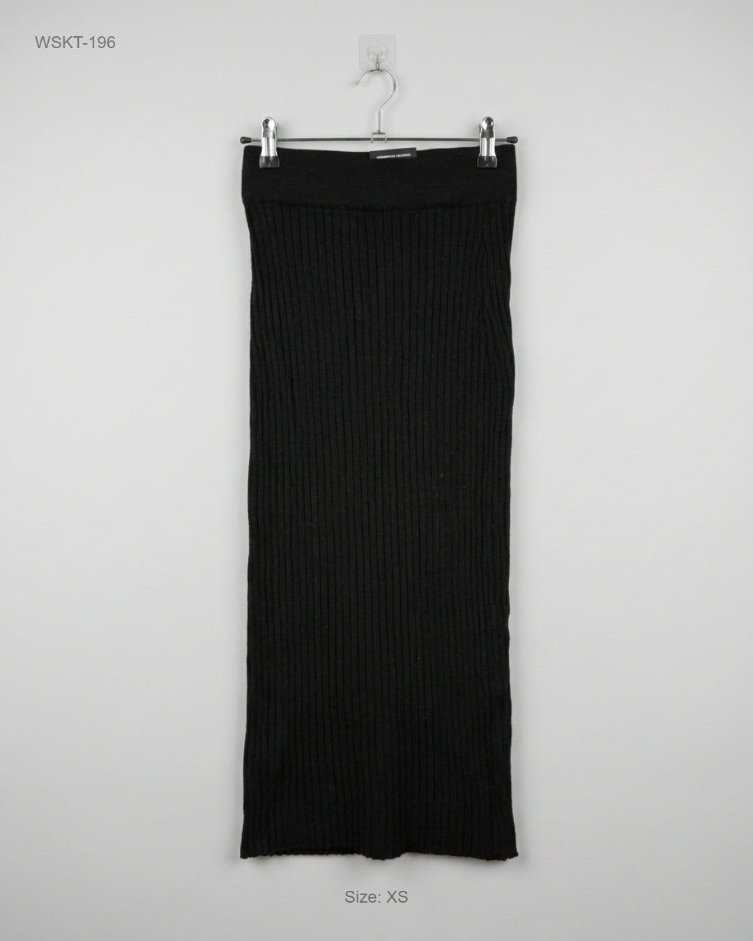 Primark Black Ribbed Knit Midi Skirt buy preloved clothing online Pakistan