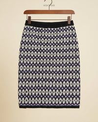 Nicolucchi (WSKT-349) Knitted Geometric Mini Skirt