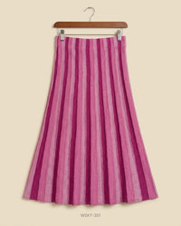 GALLERY (WSKT-351) Striped A-Line Maxi Skirt