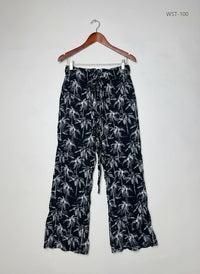 Papaya 's Black & White Women's Summer Trouser (WST-100)
