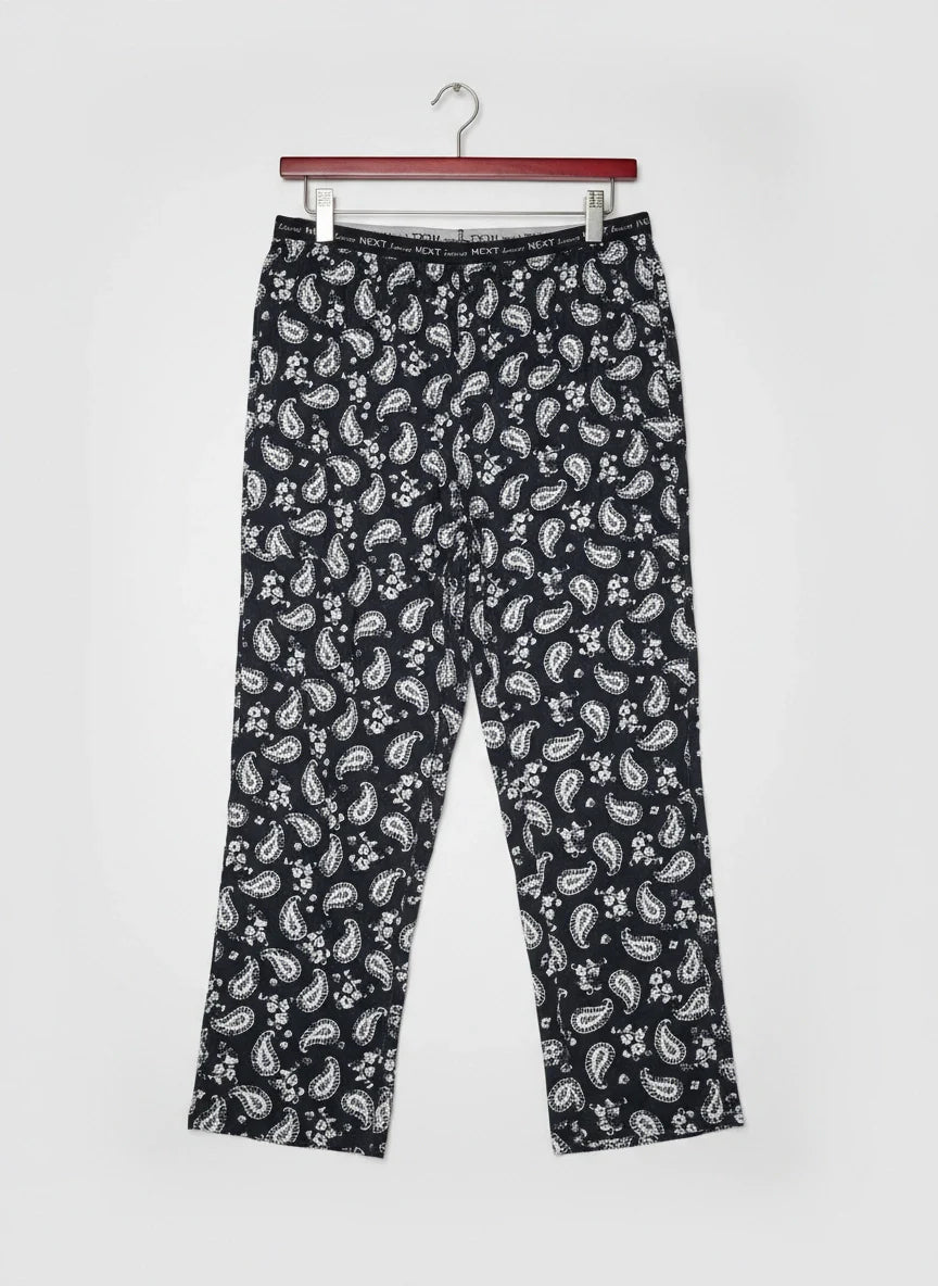 Premium Condition Womens Summer Trousers | Preloved NEXT | Black & White Cotton | Thrift Shop for Womens Lahore Pakistan | OTS