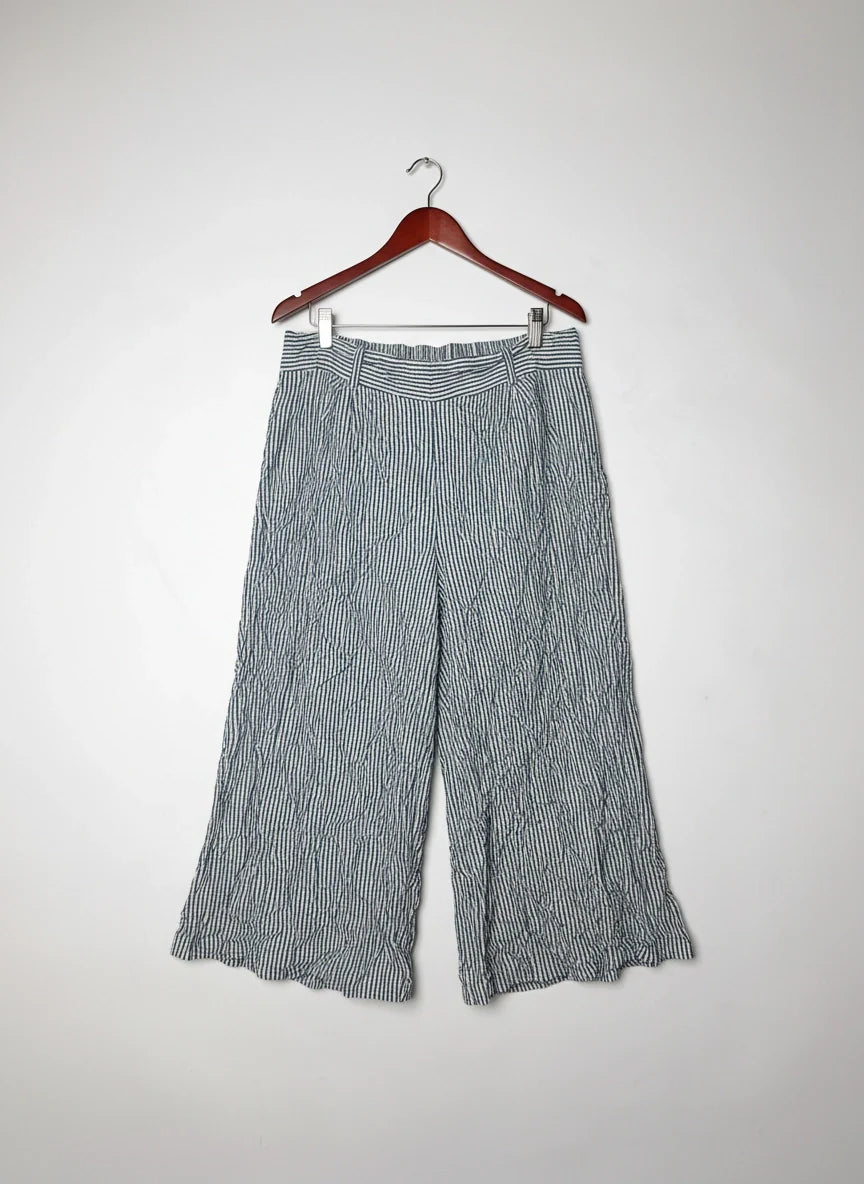 Womens Summer Trousers | Primark | Preloved Branded | WHITE AND BLUE Cotton | Premium | OTS Thrift Store Peshawar Pakistan