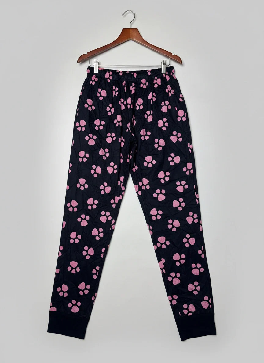 Cut Label 's Black And Pink Women's Summer Trouser (WST-136)