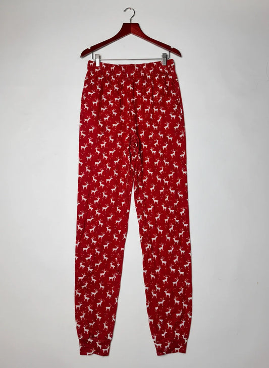 Secondhand Branded Womens Summer Trousers by IN THE STYLE, RED MULTI Polyester fabric, Premium condition, for Womens - Online Thrift Shop Karachi Pakistan