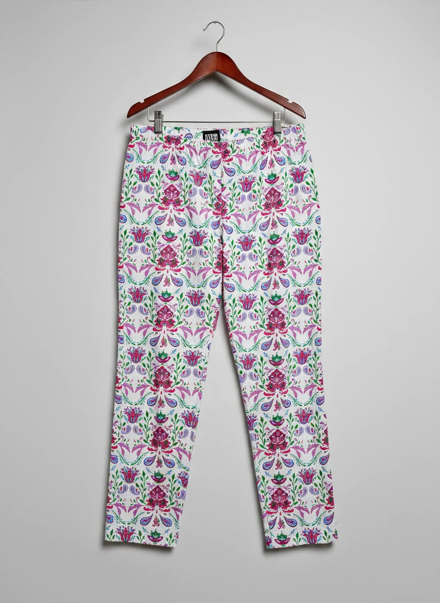 UK Imported secondhand Womens Summer Trousers - Primark brand, White Cotton, Premium condition, for Womens - Online Thrift Store Islamabad Pakistan