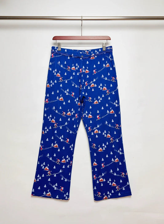 Shop Premium Womens Summer Trousers by TU | Preloved Branded Clothes | DarkBlue Polyester | Womens | OTS Thrift Store Karachi Pakistan