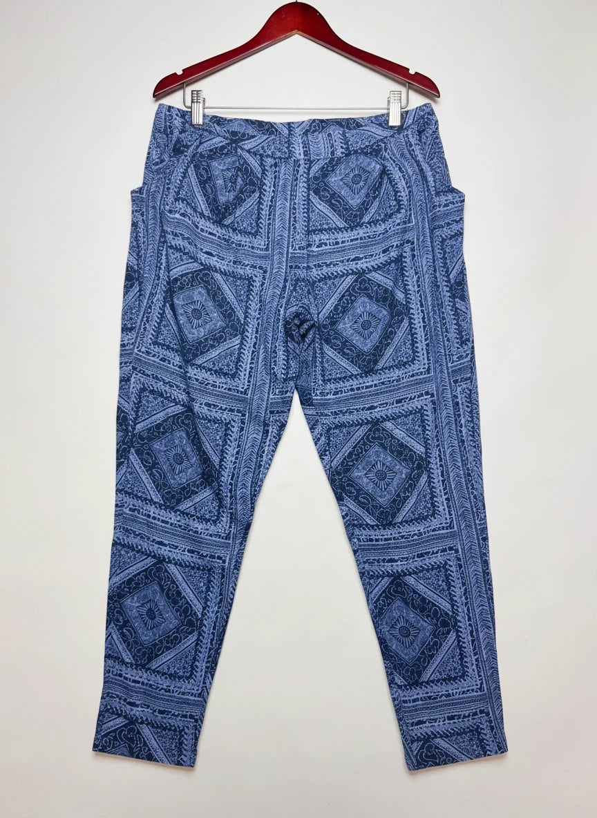Secondhand Branded Womens Summer Trousers by Nutmeg, Blue Viscose fabric, Premium condition, for Womens - Online Thrift Shop Peshawar Pakistan