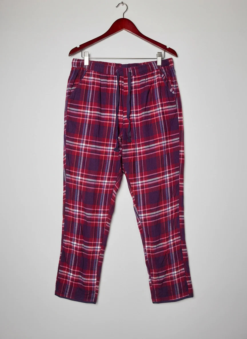 UK Imported secondhand Womens Summer Trousers - CYBER JUMMIES brand, RED MULTI Cotton, Premium condition, for Womens - Online Thrift Store Peshawar Pakistan