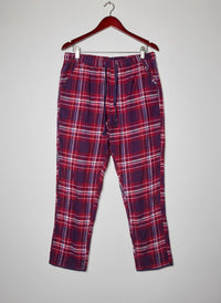 CYBER JUMMIES 's Red Multi Women's Summer Trouser (WST-37)