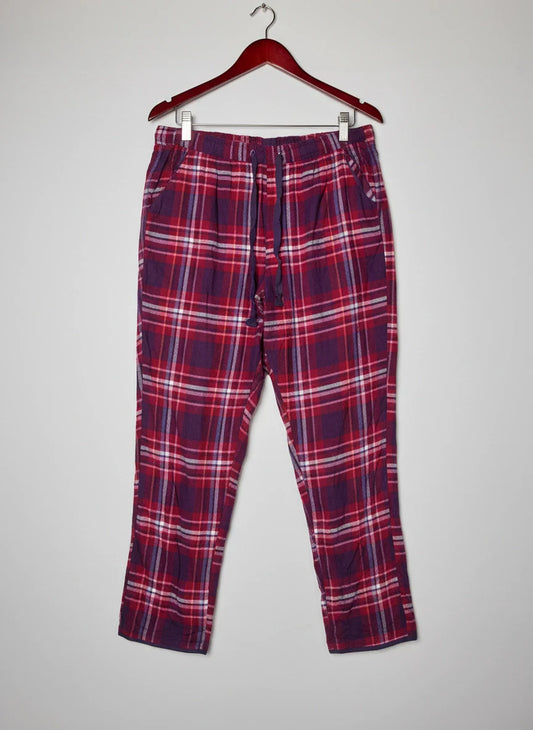 UK Imported secondhand Womens Summer Trousers - CYBER JUMMIES brand, RED MULTI Cotton, Premium condition, for Womens - Online Thrift Store Peshawar Pakistan