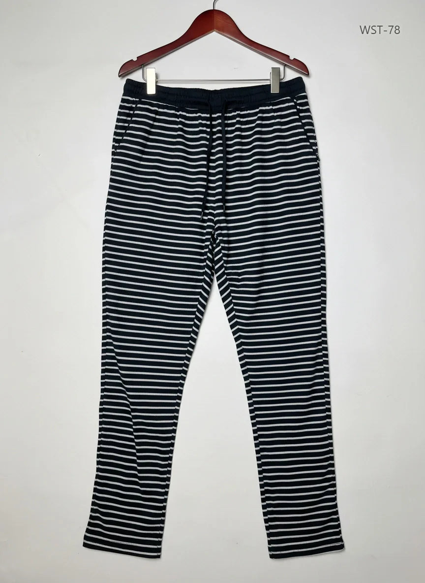 LOVE TO LOUNGE 's Black & White Women's Summer Trouser (WST-78)