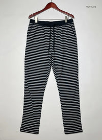 LOVE TO LOUNGE 's Black & White Women's Summer Trouser (WST-78)