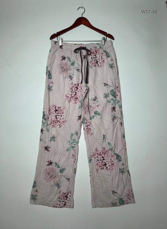 Shop Excellent Womens Summer Trousers by F&F | Preloved Branded Clothes | Pink Cotton | Womens | OTS Thrift Store Karachi Pakistan