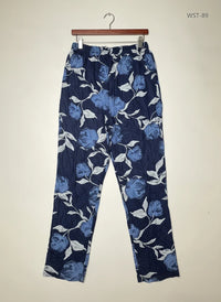 Cut Label 's Navy Blue Women's Summer Trouser (WST-89)