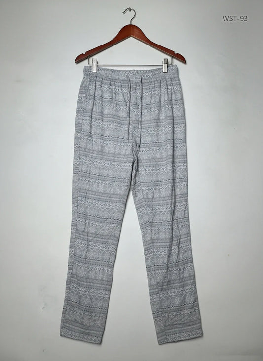 Preloved Premium Womens Summer Trousers by Primark, LIGHT GRAY Polyester for Womens - OTS Thrift Shop Islamabad Pakistan