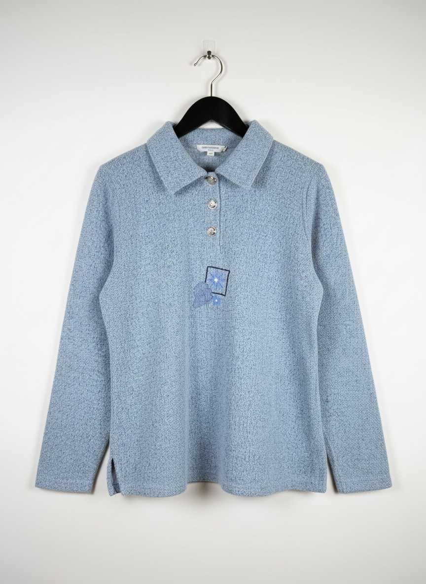 PREMIUM PLUS Condition Winter Knitted Tops | Preloved UNKNOWN | BLUE ACRYLIC | Thrift Shop for Women Peshawar Pakistan | OTS