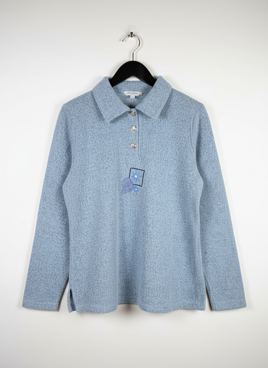 PREMIUM PLUS Condition Winter Knitted Tops | Preloved UNKNOWN | BLUE ACRYLIC | Thrift Shop for Women Peshawar Pakistan | OTS