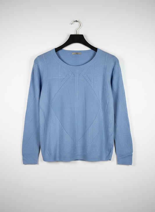 Winter Knitted Tops | TU | Preloved Branded | BLUE ACRYLIC | PREMIUM | OTS Thrift Store Lahore Pakistan