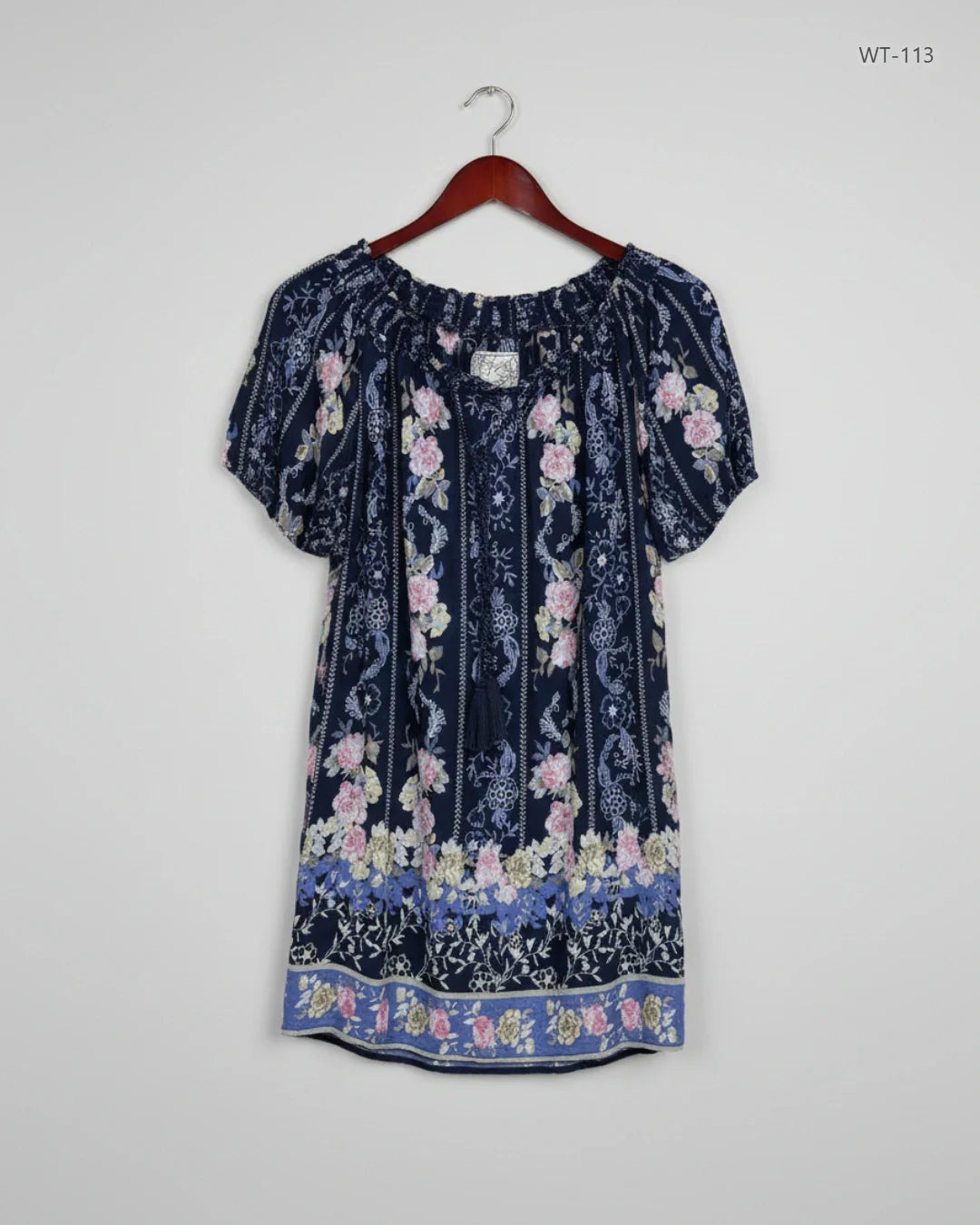 M&CO Blue Women's Summer Tops (WT-113)