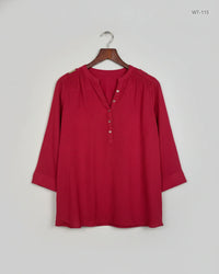 ATMOSPHERE Red Women's Summer Tops (WT-115)